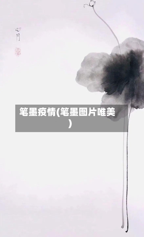 笔墨疫情(笔墨图片唯美)