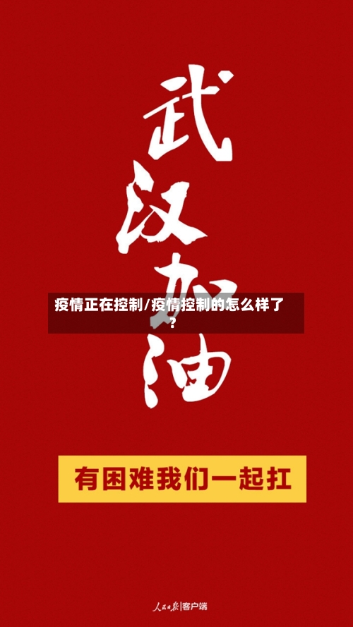疫情正在控制/疫情控制的怎么样了?