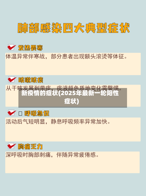 新疫情的症状(2025年最新一轮阳性症状)-第2张图片
