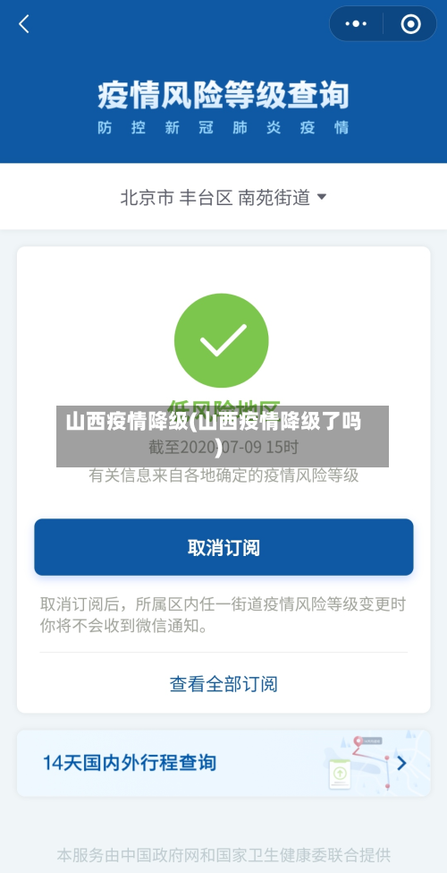 山西疫情降级(山西疫情降级了吗)-第2张图片
