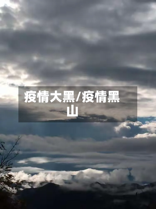 疫情大黑/疫情黑山
