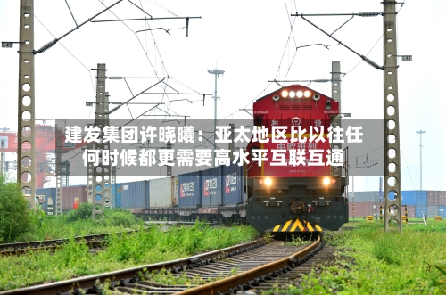 建发集团许晓曦:亚太地区比以往任何时候都更需要高水平互联互通-第3张图片