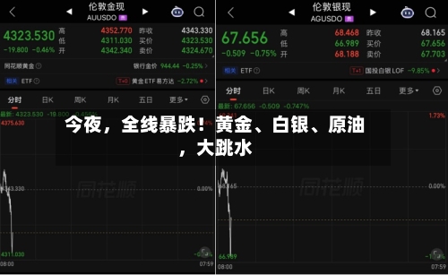 今夜，全线暴跌！黄金、白银	、原油，大跳水-第2张图片