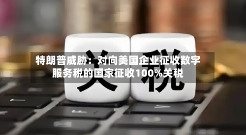 特朗普威胁：对向美国企业征收数字服务税的国家征收100%关税-第2张图片