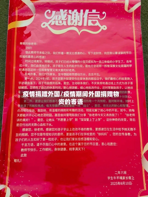 疫情捐赠外国/疫情期间外国捐赠物资的寄语-第3张图片