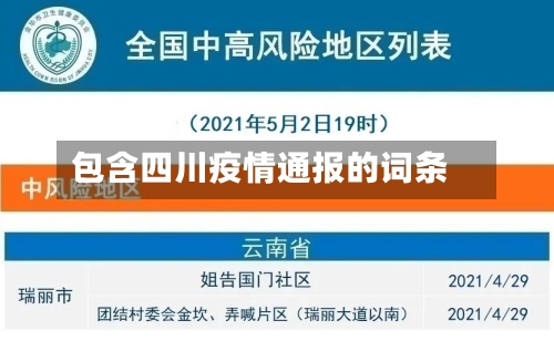 包含四川疫情通报的词条-第3张图片