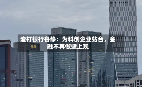 渣打银行鲁静：为科创企业站台，金融不再做壁上观-第2张图片