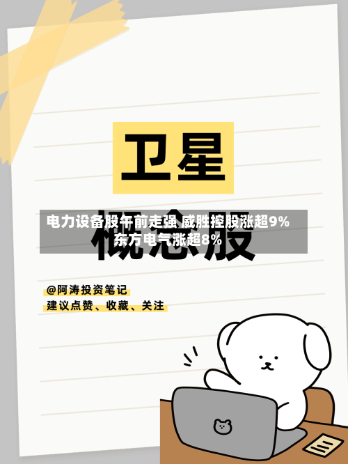 电力设备股午前走强 威胜控股涨超9%东方电气涨超8%