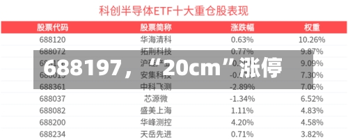 688197，“20cm”涨停-第2张图片