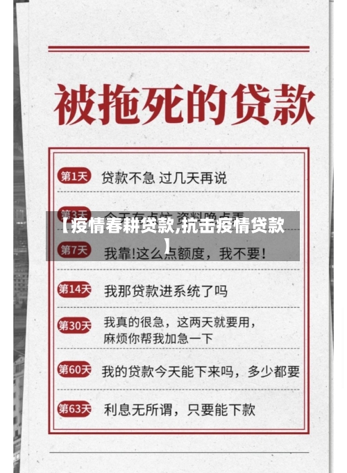 【疫情春耕贷款,抗击疫情贷款】