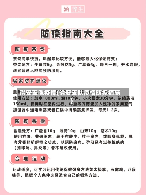 治安支队疫情(治安支队疫情防控措施)