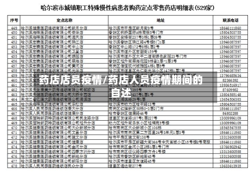 药店店员疫情/药店人员疫情期间的自述-第2张图片