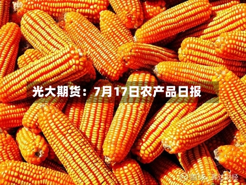 光大期货：7月17日农产品日报