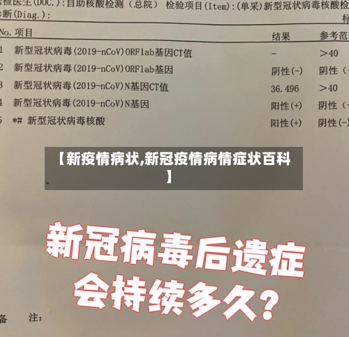 【新疫情病状,新冠疫情病情症状百科】-第2张图片