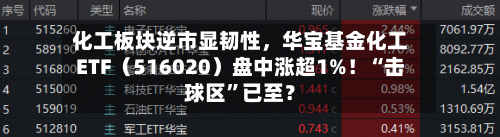 化工板块逆市显韧性	，华宝基金化工ETF（516020）盘中涨超1%！“击球区”已至？-第3张图片