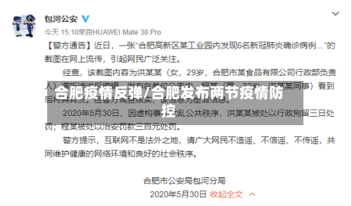 合肥疫情反弹/合肥发布两节疫情防控-第3张图片