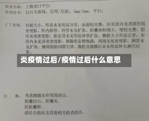 炎疫情过后/疫情过后什么意思