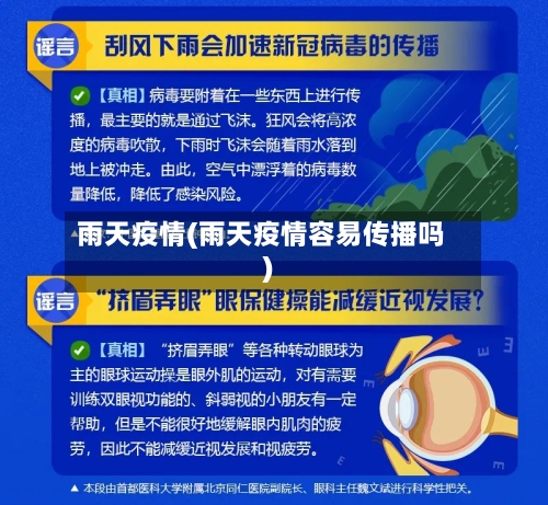 雨天疫情(雨天疫情容易传播吗)-第3张图片