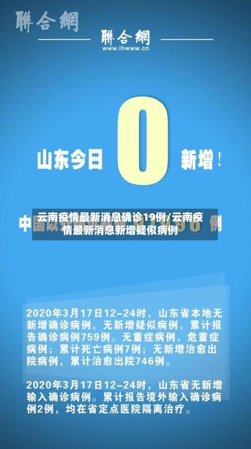云南疫情最新消息确诊19例/云南疫情最新消息新增疑似病例