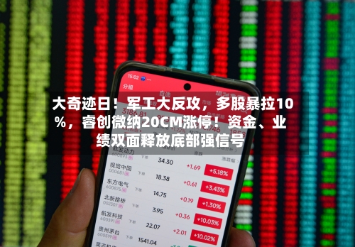大奇迹日！军工大反攻，多股暴拉10%	，睿创微纳20CM涨停！资金、业绩双面释放底部强信号-第2张图片
