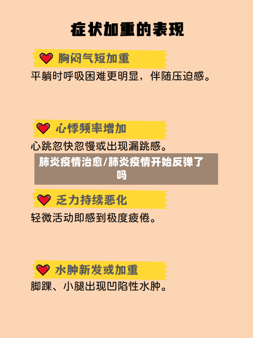 肺炎疫情治愈/肺炎疫情开始反弹了吗-第2张图片