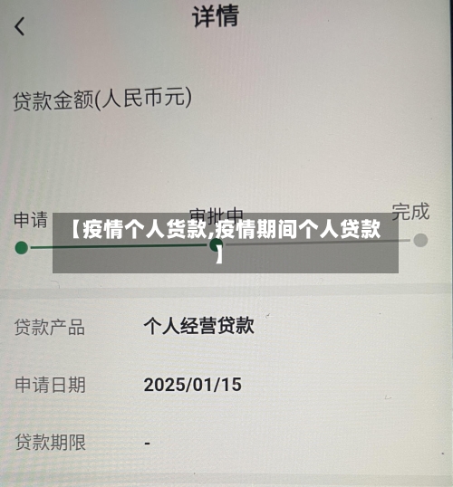 【疫情个人货款,疫情期间个人贷款】-第2张图片