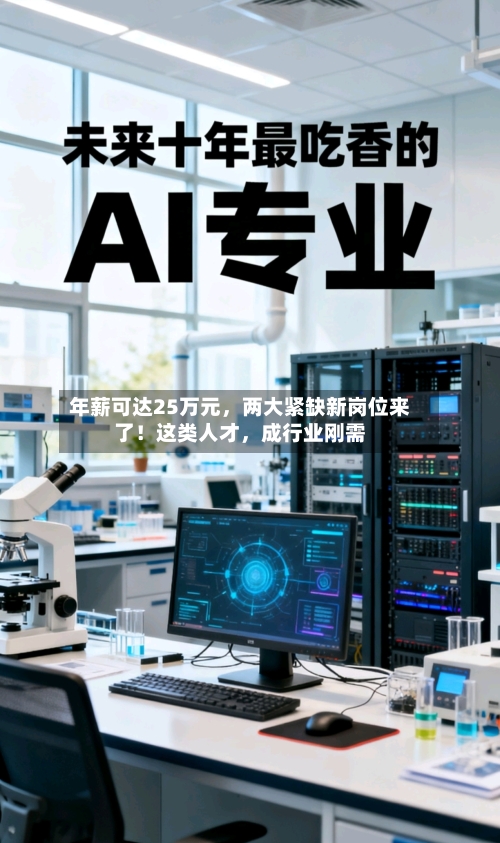 年薪可达25万元，两大紧缺新岗位来了！这类人才，成行业刚需-第3张图片
