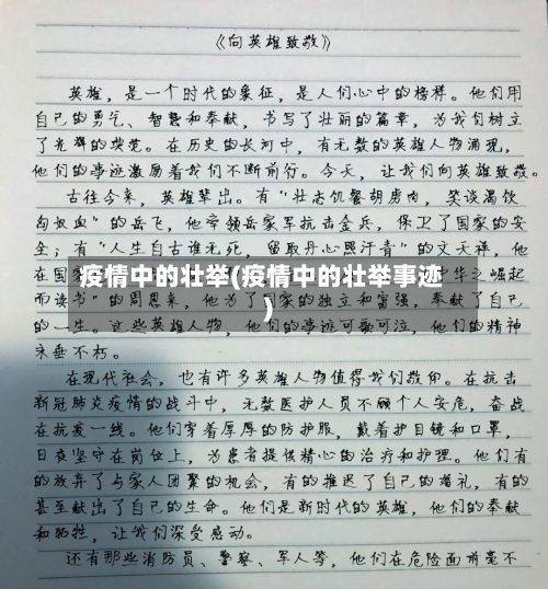 疫情中的壮举(疫情中的壮举事迹)-第2张图片