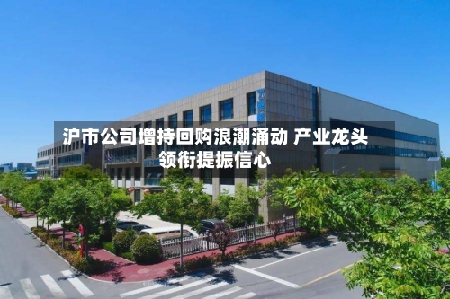 沪市公司增持回购浪潮涌动 产业龙头领衔提振信心