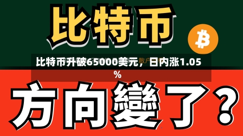 比特币升破65000美元，日内涨1.05%-第2张图片