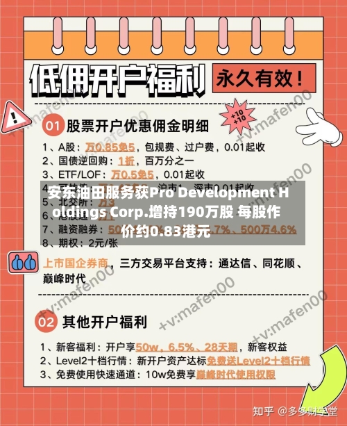 安东油田服务获Pro Development Holdings Corp.增持190万股 每股作价约0.83港元-第2张图片