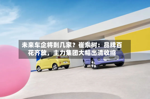 未来车企将剩几家？崔东树：品牌百花齐放，主力集团大幅出清收缩