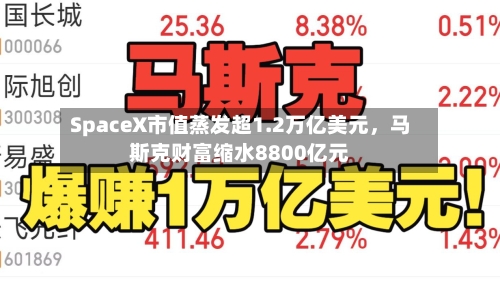 SpaceX市值蒸发超1.2万亿美元，马斯克财富缩水8800亿元