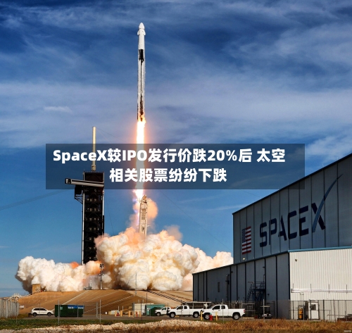 SpaceX较IPO发行价跌20%后 太空相关股票纷纷下跌