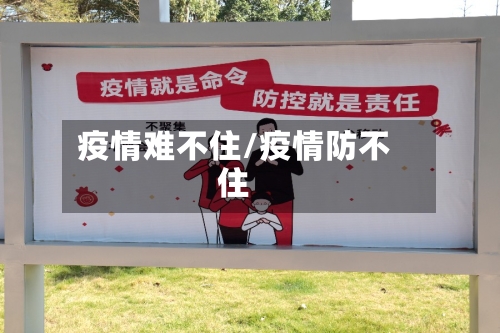 疫情难不住/疫情防不住-第2张图片