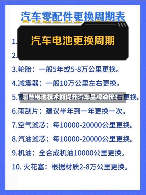 哪些电池技术能提升汽车品牌溢价？