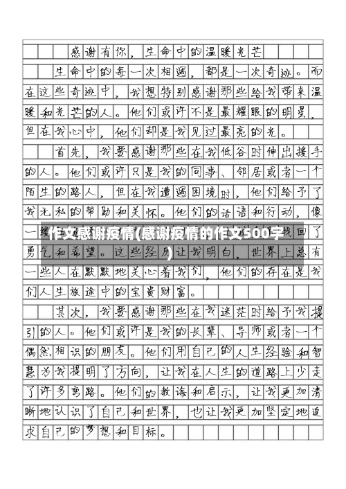作文感谢疫情(感谢疫情的作文500字)