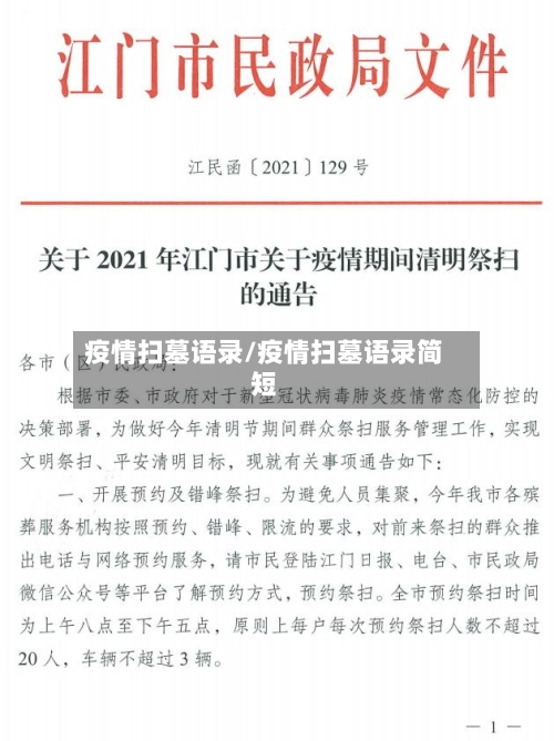 疫情扫墓语录/疫情扫墓语录简短-第2张图片