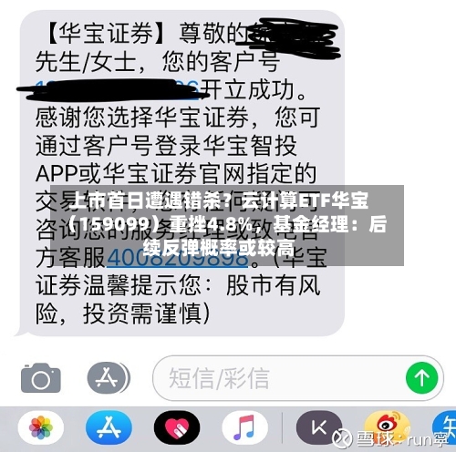 上市首日遭遇错杀？云计算ETF华宝（159099）重挫4.8%，基金经理：后续反弹概率或较高-第2张图片