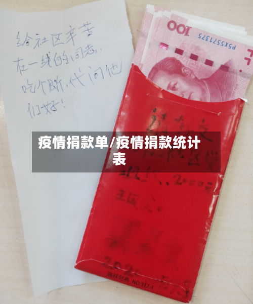 疫情捐款单/疫情捐款统计表