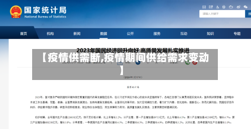 【疫情供需断,疫情期间供给需求变动】-第2张图片