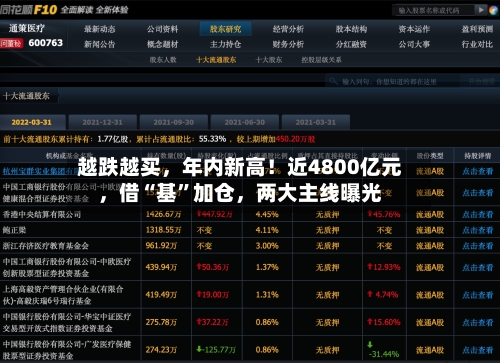 越跌越买，年内新高！近4800亿元，借“基”加仓	，两大主线曝光-第2张图片