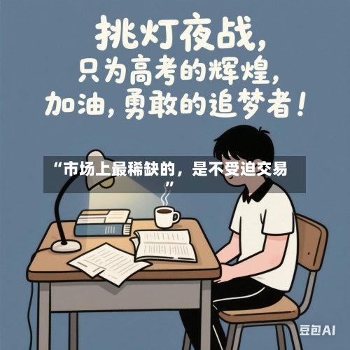 “市场上最稀缺的	，是不受迫交易”-第2张图片