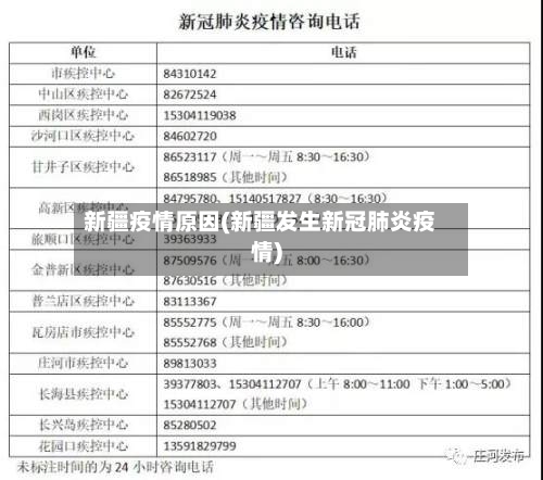 新疆疫情原因(新疆发生新冠肺炎疫情)-第3张图片