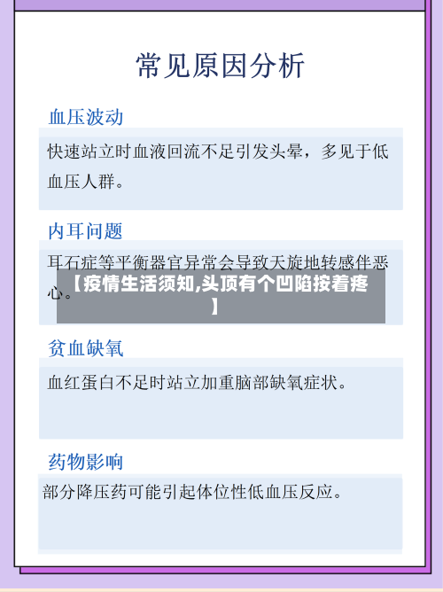 【疫情生活须知,头顶有个凹陷按着疼】-第2张图片