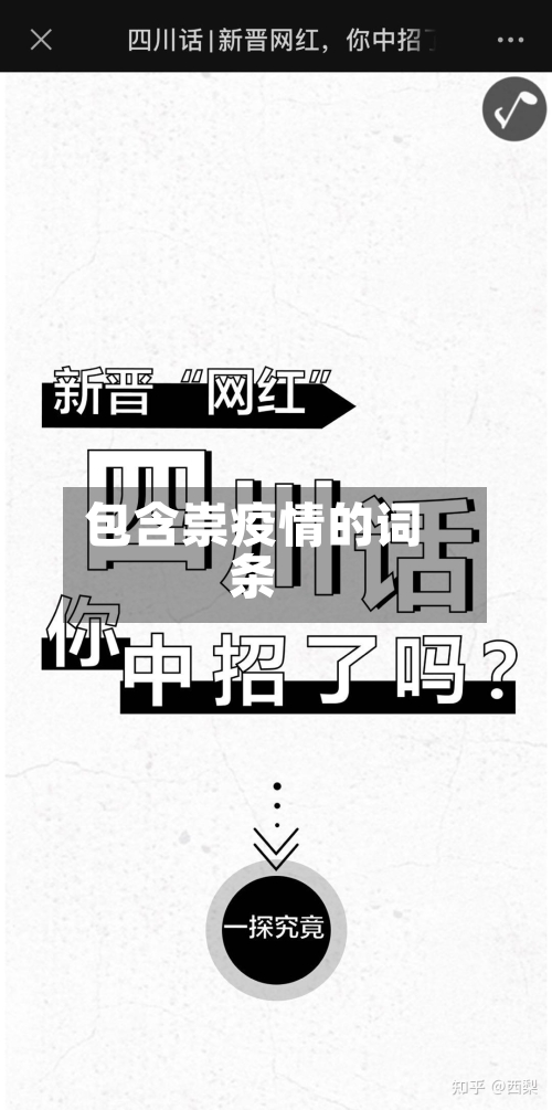 包含崇疫情的词条