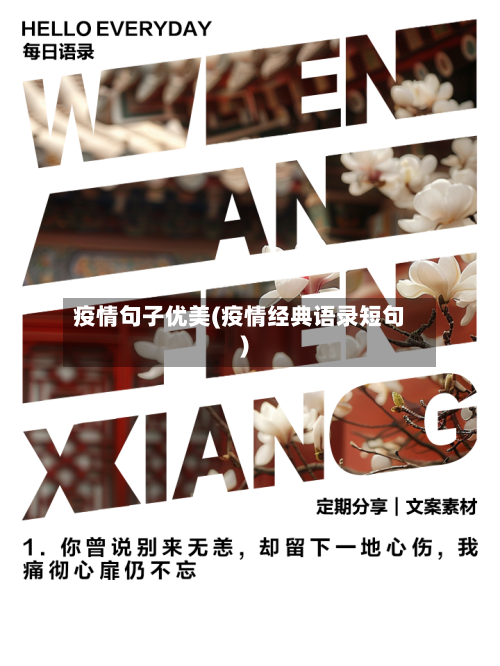 疫情句子优美(疫情经典语录短句)-第2张图片