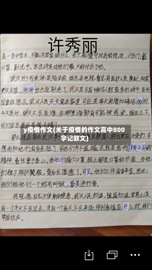 y疫情作文(关于疫情的作文高中800字记叙文)-第2张图片