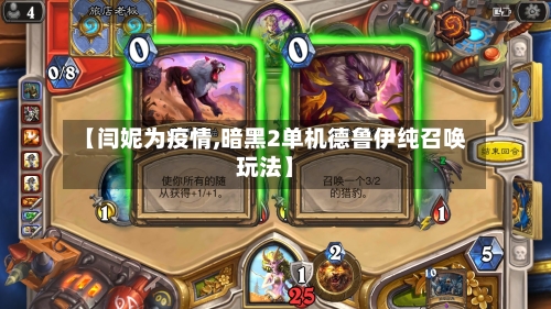 【闫妮为疫情,暗黑2单机德鲁伊纯召唤玩法】