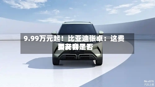 9.99万元起！比亚迪张卓：这费用	，友商是否要开会了？-第2张图片